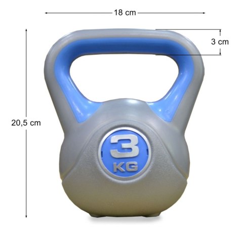 Master Kettlebell Winylowy Hantla 3 kg