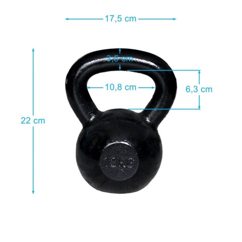 Spartan Sport Kettlebell Żeliwny Kula Kettle SPARTAN 12 kg