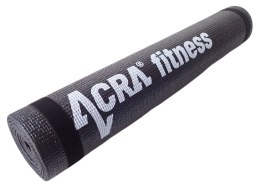 Acra Mata ACRA Fitness do Ćwiczeń Jogi 4 mm Czarna