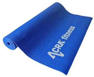 Acra Mata ACRA Fitness do Ćwiczeń Jogi 4 mm Niebieska