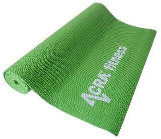 Acra Mata ACRA Fitness do Ćwiczeń Jogi 4 mm Zielona