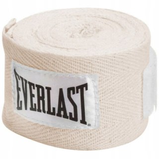 EVERLAST Owijki Taśmy Bokserskie Bandaże EVERLAST White 3 m