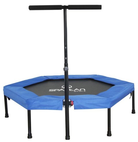 Spartan Sport Trampolina Sześciokątna Fitness Z Uchwytem o śr.136 cm