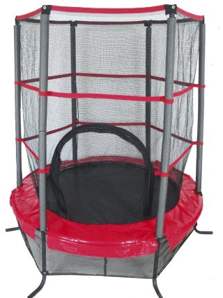 Spartan Sport Trampolina Z Siatką Czarno-Czerwona o śr. 137 cm