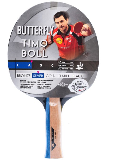 Butterfly Rakietka do Tenisa Stołowego BUTTERFLY Timo Boll Silver