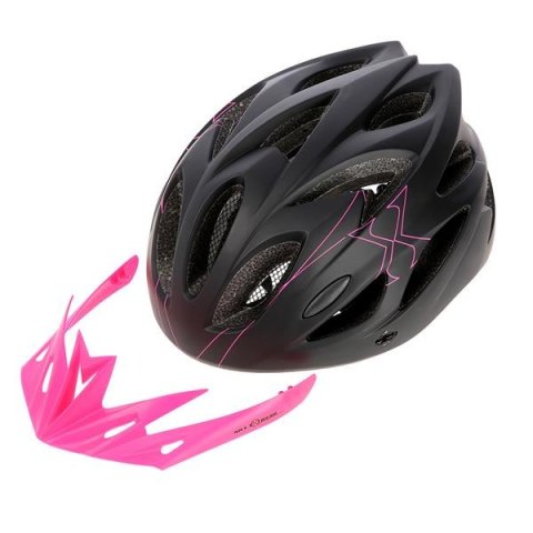 MTW291 CZARNO-różowy ROZM. L (55-61CM) KASK NILS EXTREME