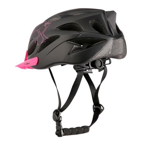 MTW291 CZARNO-różowy ROZM. L (55-61CM) KASK NILS EXTREME