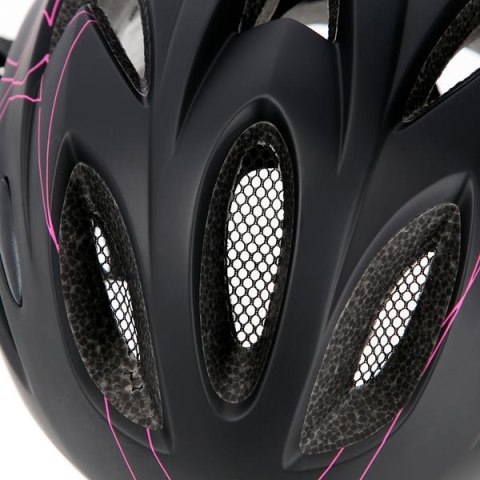 MTW291 CZARNO-różowy ROZM. L (55-61CM) KASK NILS EXTREME