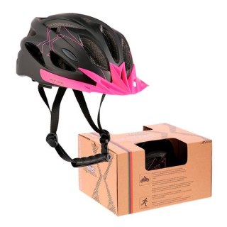 MTW291 CZARNO-różowy ROZM. M (51-60CM) KASK NILS EXTREME