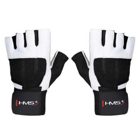 RST04 WHITE-BLACK ROZM. S RĘKAWICE NA SIŁOWNIĘ HMS