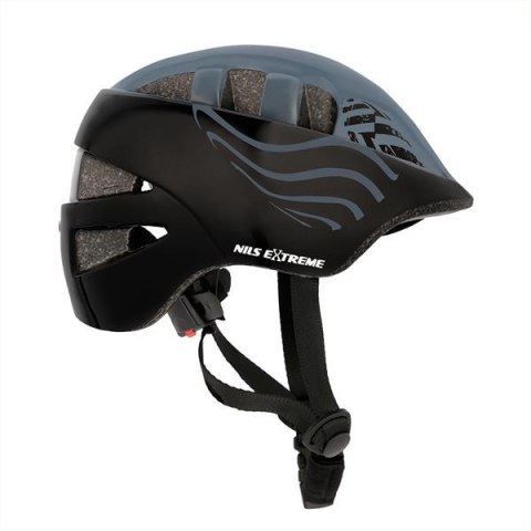 MTW08 CZARNY ROZM. S (51-57CM) KASK DZIECIĘCY NILS EXTREME