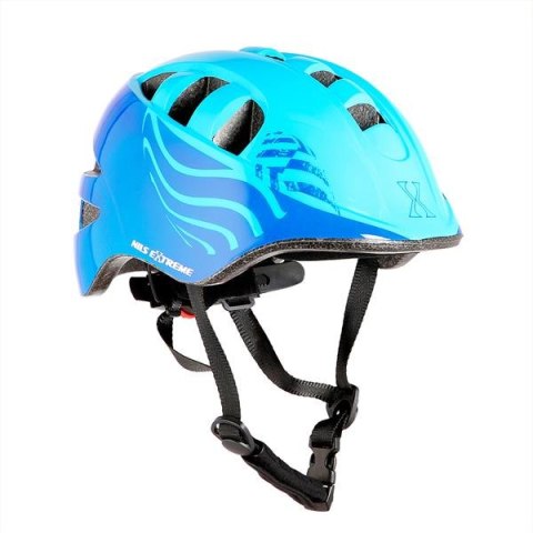 MTW08 NIEBIESKI ROZM. XS (47-56CM) KASK DZIECIĘCY NILS EXTREME