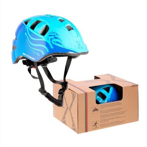 MTW08 NIEBIESKI ROZM. S (51-57CM) KASK DZIECIĘCY NILS EXTREME