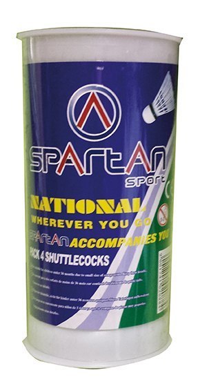 SPARTAN GmbH Lotki/Piłki do Badmintona Spartan Neo 4 szt. Neonowe