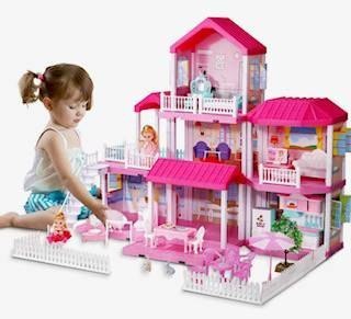 Domek dla lalek 3w1 71 cm