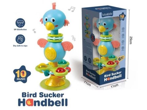 Grzechotka przyssawka Ptak dla malucha dźwięk
