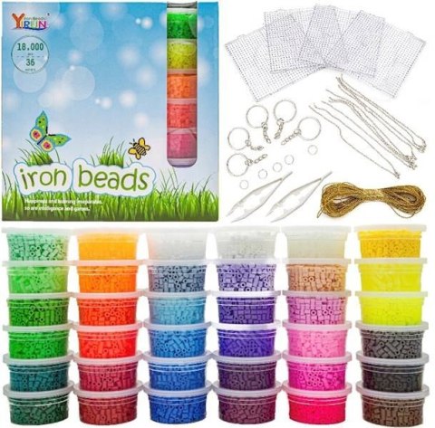 Koraliki do prasowania Szablony 1800 szt zestaw