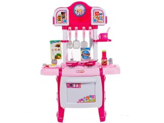 Kuchnia z zegarem różowa