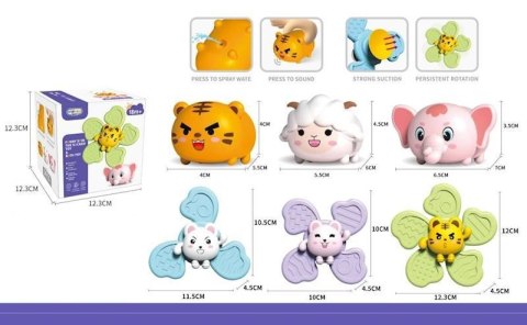 Wirujące spinnery, grzechotki - zestaw