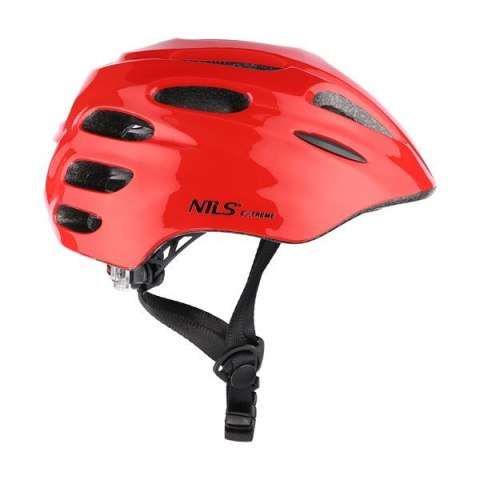 MTW01 LED KASK CZERWONY ROZM. XXS (42-48 cm) NILS EXTREME