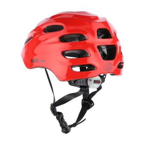 MTW01 LED KASK CZERWONY ROZM. XS (43-49 cm) NILS EXTREME