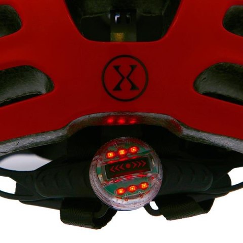 MTW01 LED KASK CZERWONY ROZM. XS (43-49 cm) NILS EXTREME