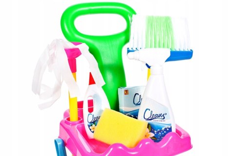 Zestaw do sprzątania na wózku z wiaderkiem