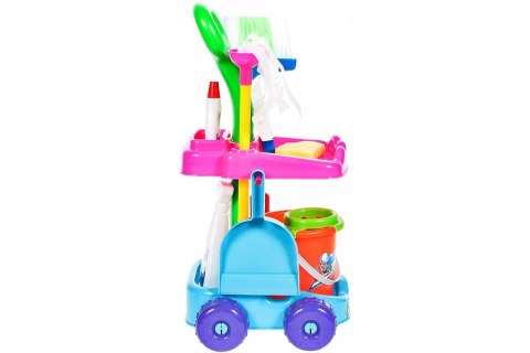 Zestaw do sprzątania na wózku z wiaderkiem