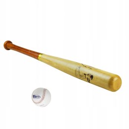 Londero Drewniany Kij Baseballowy LONDERO 75 cm z Piłką do Baseballa