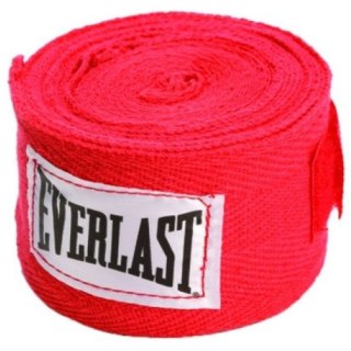 EVERLAST Owijki Taśmy Bokserskie Bandaże EVERLAST Red 3 m