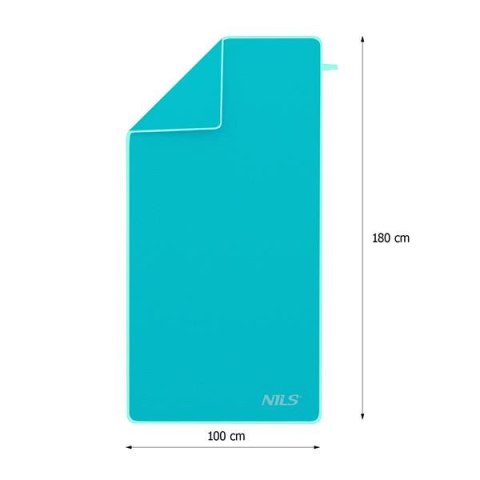 NCR12 RĘCZNIK Z MIKROFIBRY MORSKI 180X100 CM NILS