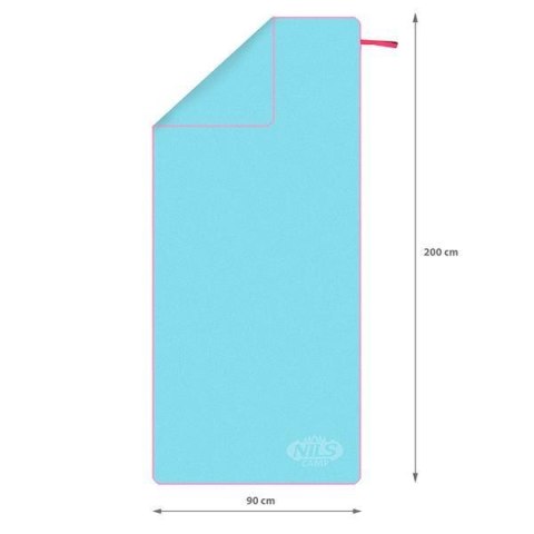 NCR13 JASNONIEBIESKI RĘCZNIK Z MIKROFIBRY 200X90 cm NILS