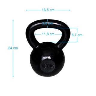 Spartan Sport Kettlebell Żeliwny Kula Kettle SPARTAN 16 kg