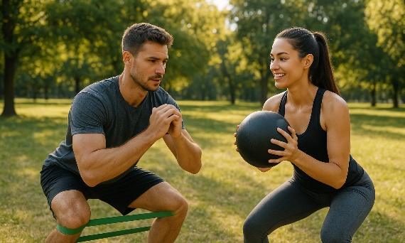 Trening dla par i grup – wspólna motywacja na świeżym powietrzu 🤝